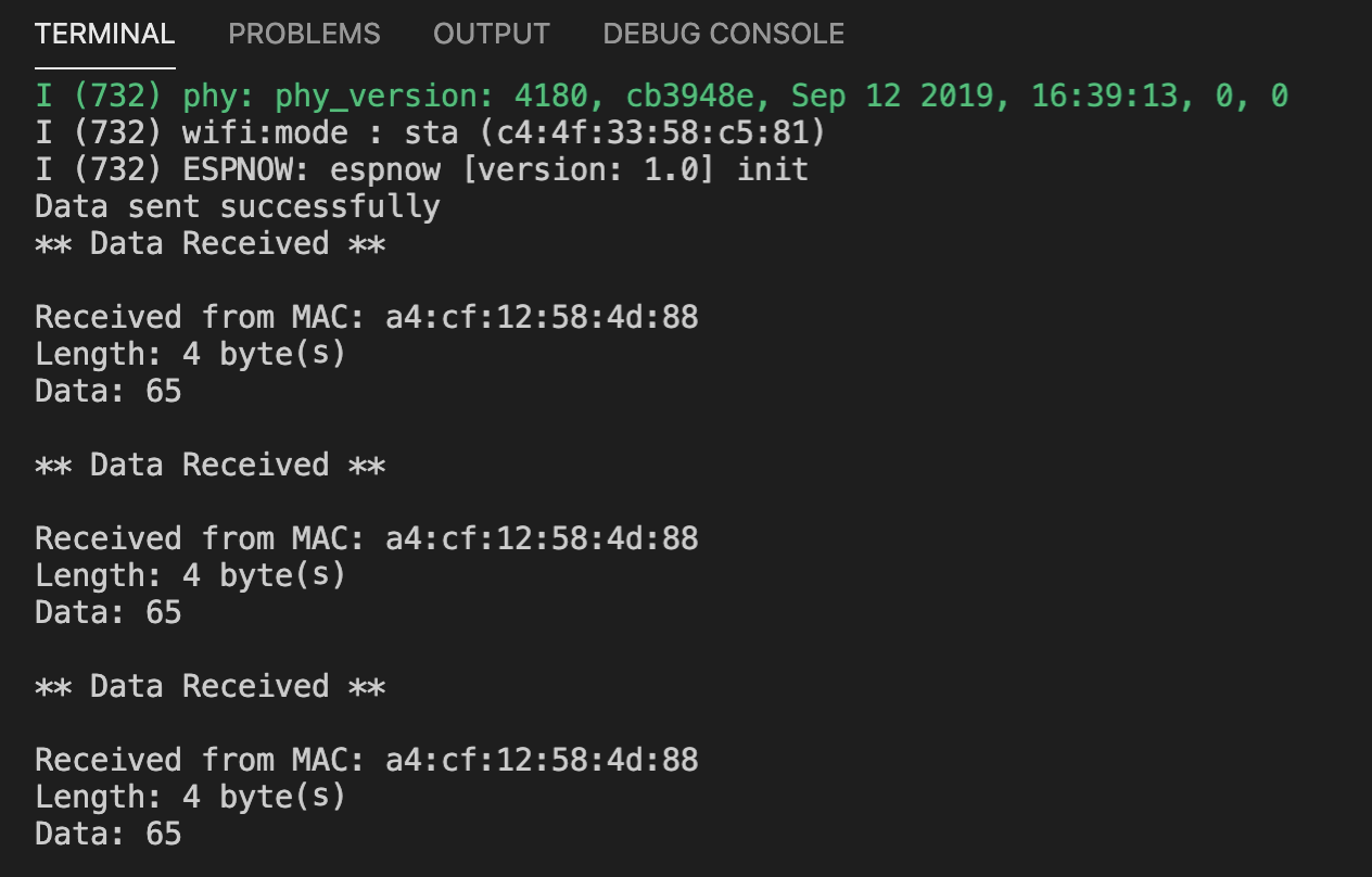 receiver output